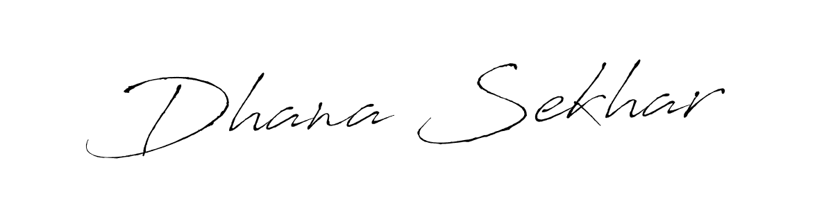 The best way (Antro_Vectra) to make a short signature is to pick only two or three words in your name. The name Dhana Sekhar include a total of six letters. For converting this name. Dhana Sekhar signature style 6 images and pictures png