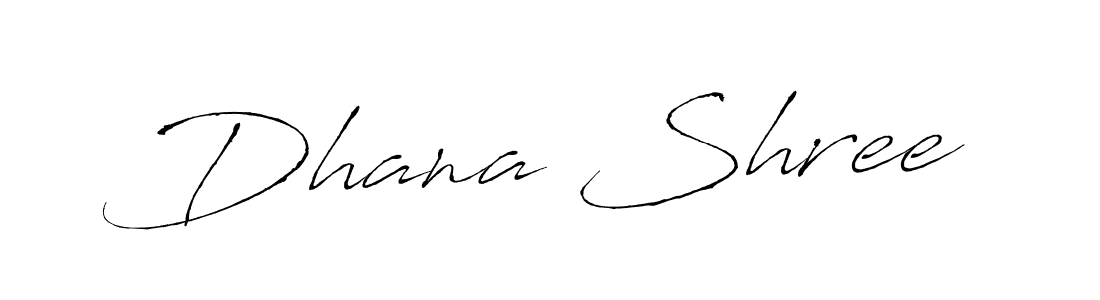 Dhana Shree stylish signature style. Best Handwritten Sign (Antro_Vectra) for my name. Handwritten Signature Collection Ideas for my name Dhana Shree. Dhana Shree signature style 6 images and pictures png