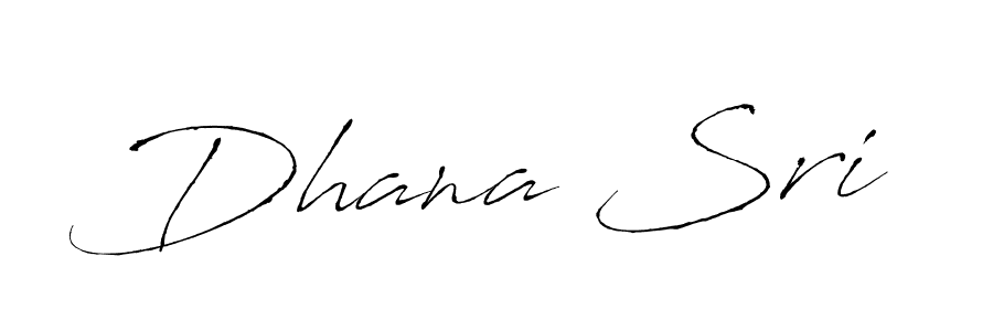 Use a signature maker to create a handwritten signature online. With this signature software, you can design (Antro_Vectra) your own signature for name Dhana Sri. Dhana Sri signature style 6 images and pictures png