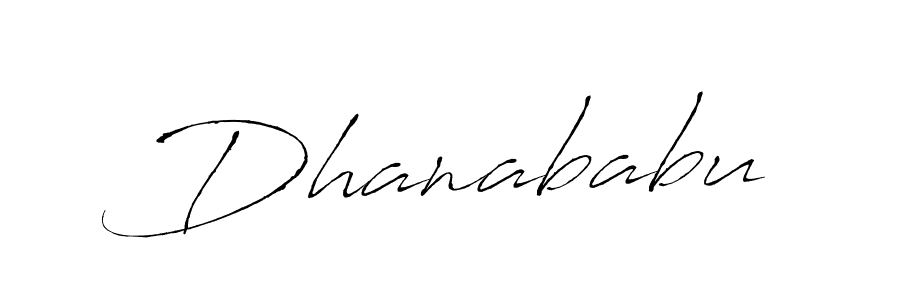 How to make Dhanababu signature? Antro_Vectra is a professional autograph style. Create handwritten signature for Dhanababu name. Dhanababu signature style 6 images and pictures png