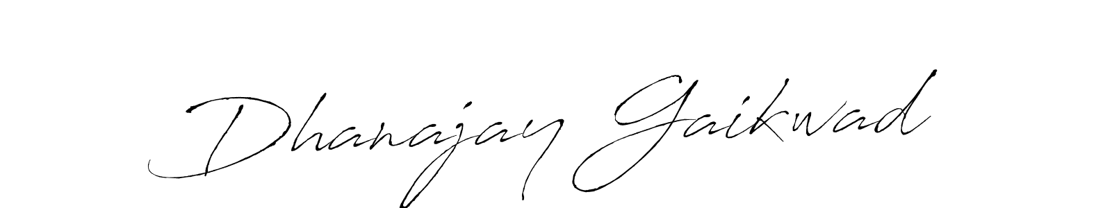 How to make Dhanajay Gaikwad name signature. Use Antro_Vectra style for creating short signs online. This is the latest handwritten sign. Dhanajay Gaikwad signature style 6 images and pictures png