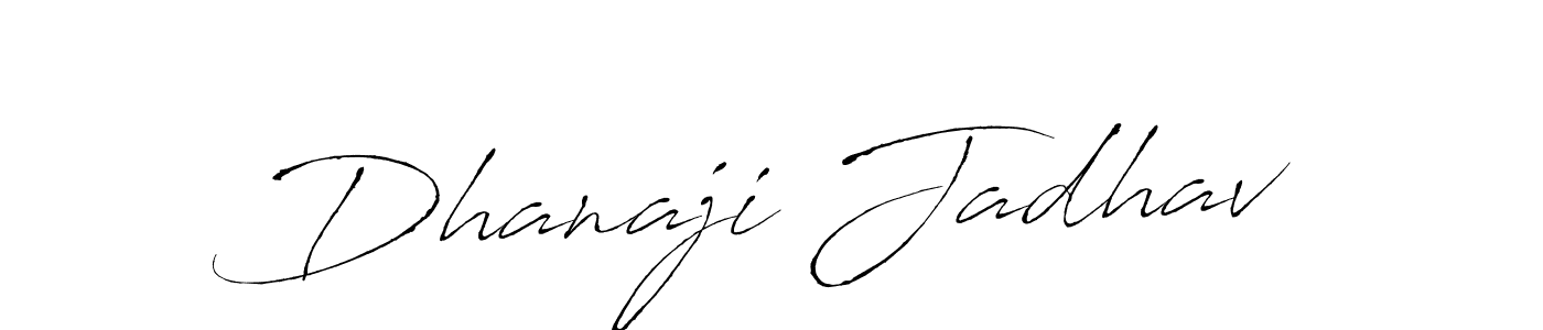 Make a beautiful signature design for name Dhanaji Jadhav. With this signature (Antro_Vectra) style, you can create a handwritten signature for free. Dhanaji Jadhav signature style 6 images and pictures png