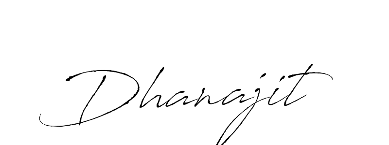 Design your own signature with our free online signature maker. With this signature software, you can create a handwritten (Antro_Vectra) signature for name Dhanajit. Dhanajit signature style 6 images and pictures png