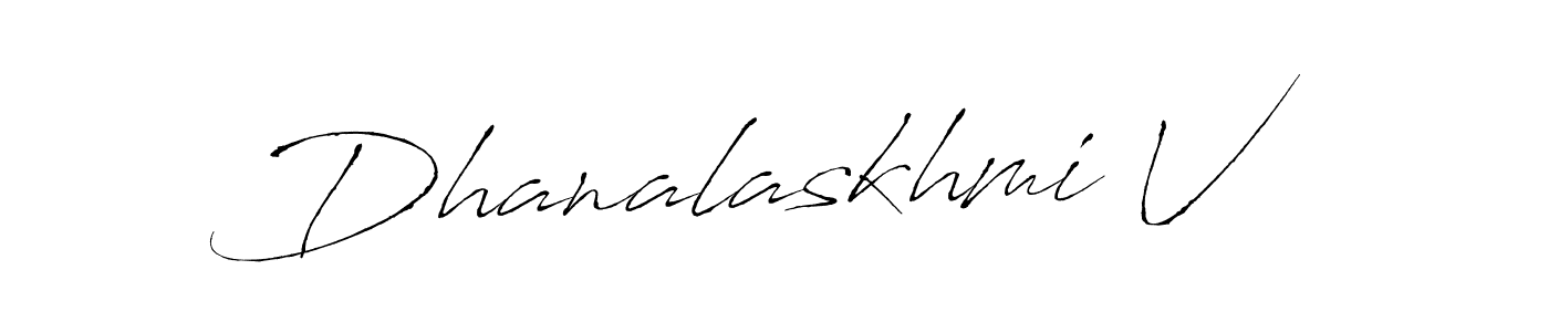 Design your own signature with our free online signature maker. With this signature software, you can create a handwritten (Antro_Vectra) signature for name Dhanalaskhmi V. Dhanalaskhmi V signature style 6 images and pictures png