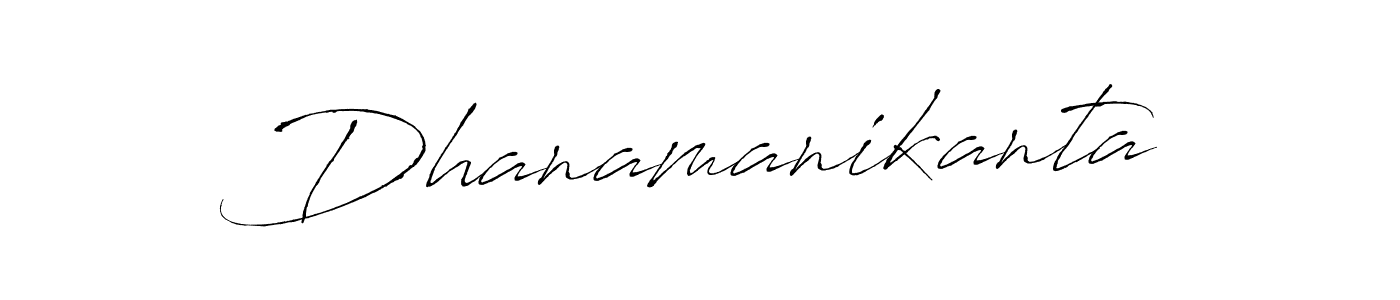 Design your own signature with our free online signature maker. With this signature software, you can create a handwritten (Antro_Vectra) signature for name Dhanamanikanta. Dhanamanikanta signature style 6 images and pictures png