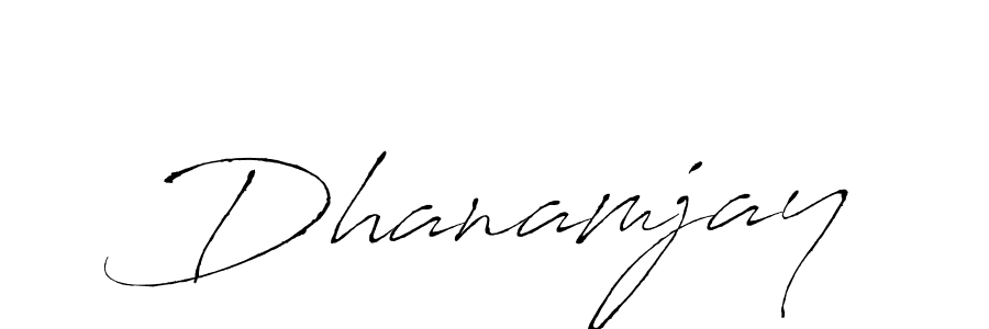 Design your own signature with our free online signature maker. With this signature software, you can create a handwritten (Antro_Vectra) signature for name Dhanamjay. Dhanamjay signature style 6 images and pictures png