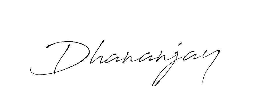 How to make Dhananjay signature? Antro_Vectra is a professional autograph style. Create handwritten signature for Dhananjay name. Dhananjay signature style 6 images and pictures png