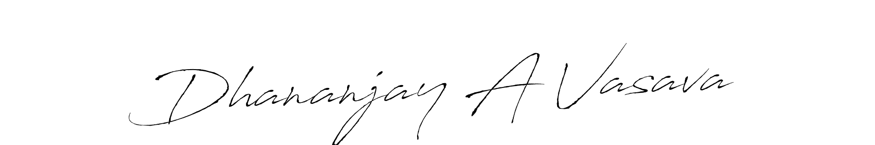 You should practise on your own different ways (Antro_Vectra) to write your name (Dhananjay A Vasava) in signature. don't let someone else do it for you. Dhananjay A Vasava signature style 6 images and pictures png