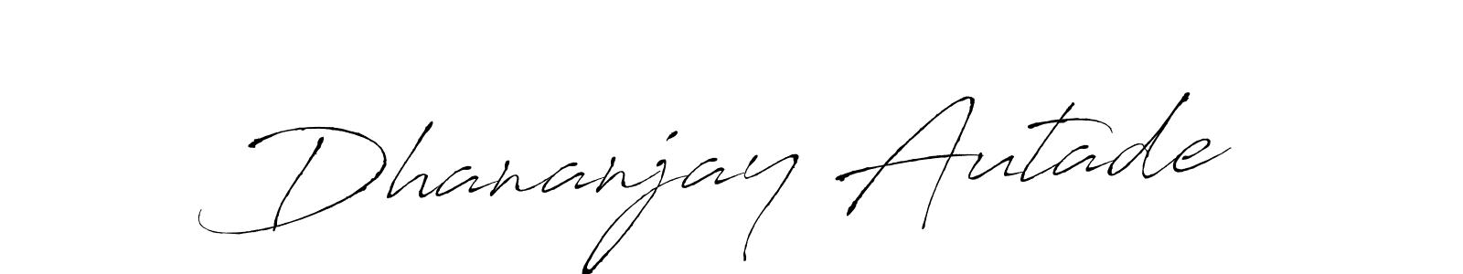 How to make Dhananjay Autade signature? Antro_Vectra is a professional autograph style. Create handwritten signature for Dhananjay Autade name. Dhananjay Autade signature style 6 images and pictures png