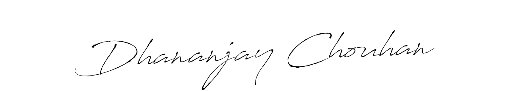 Dhananjay Chouhan stylish signature style. Best Handwritten Sign (Antro_Vectra) for my name. Handwritten Signature Collection Ideas for my name Dhananjay Chouhan. Dhananjay Chouhan signature style 6 images and pictures png