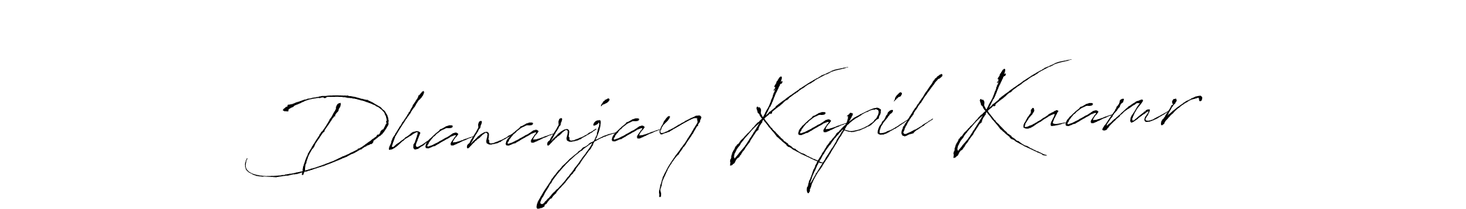 Also You can easily find your signature by using the search form. We will create Dhananjay Kapil Kuamr name handwritten signature images for you free of cost using Antro_Vectra sign style. Dhananjay Kapil Kuamr signature style 6 images and pictures png