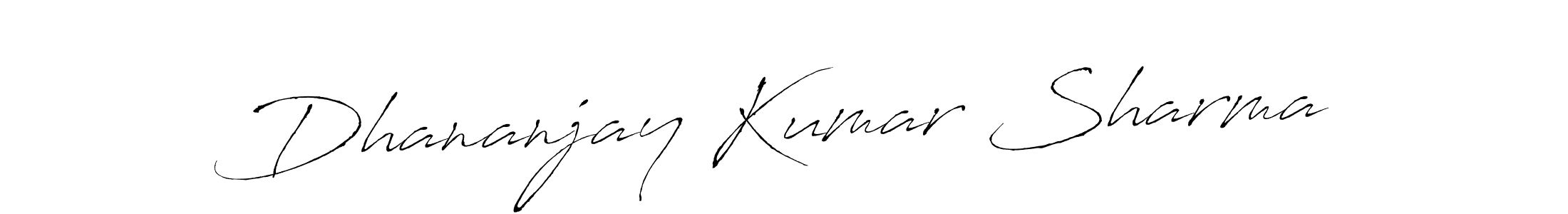 Dhananjay Kumar Sharma stylish signature style. Best Handwritten Sign (Antro_Vectra) for my name. Handwritten Signature Collection Ideas for my name Dhananjay Kumar Sharma. Dhananjay Kumar Sharma signature style 6 images and pictures png