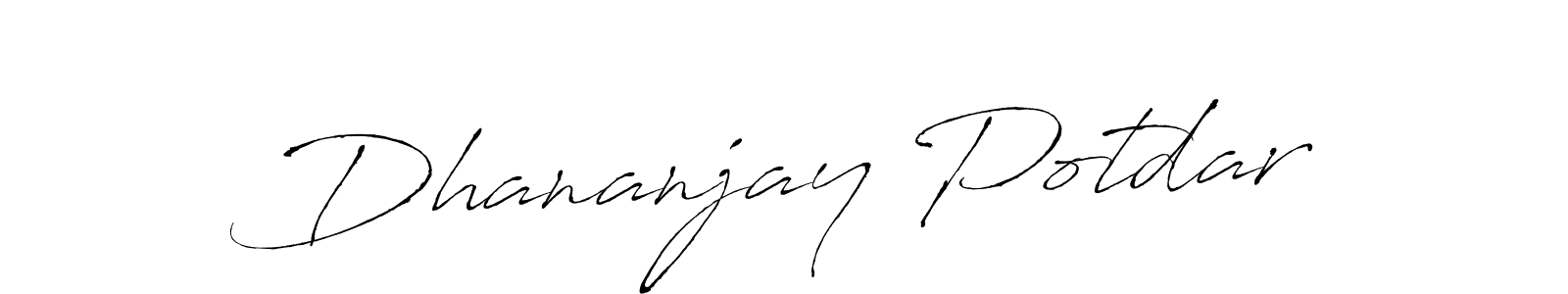 Dhananjay Potdar stylish signature style. Best Handwritten Sign (Antro_Vectra) for my name. Handwritten Signature Collection Ideas for my name Dhananjay Potdar. Dhananjay Potdar signature style 6 images and pictures png