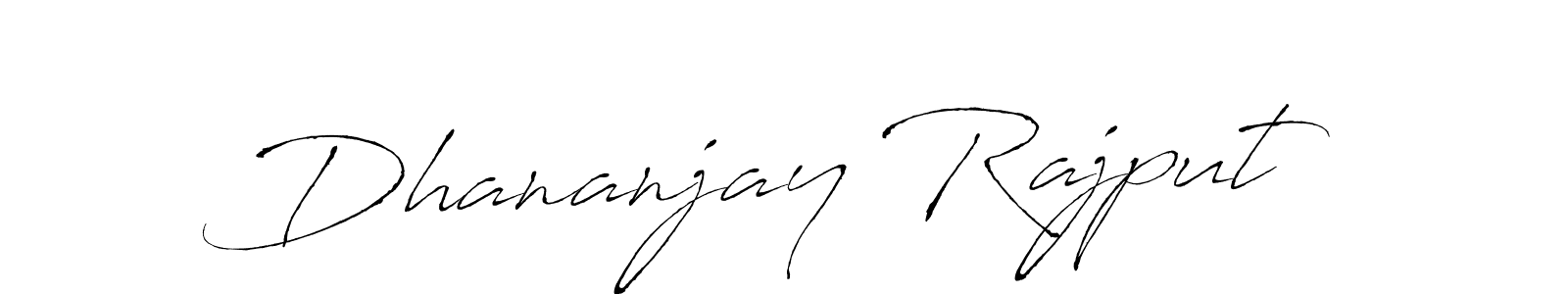 Make a beautiful signature design for name Dhananjay Rajput. With this signature (Antro_Vectra) style, you can create a handwritten signature for free. Dhananjay Rajput signature style 6 images and pictures png