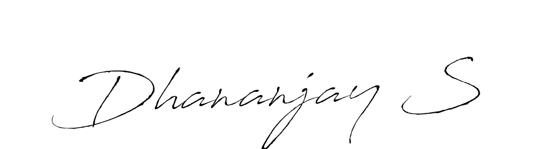 You should practise on your own different ways (Antro_Vectra) to write your name (Dhananjay S) in signature. don't let someone else do it for you. Dhananjay S signature style 6 images and pictures png