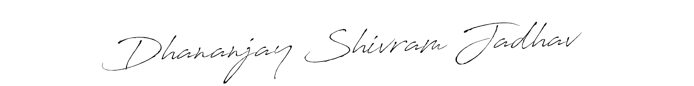 Design your own signature with our free online signature maker. With this signature software, you can create a handwritten (Antro_Vectra) signature for name Dhananjay Shivram Jadhav. Dhananjay Shivram Jadhav signature style 6 images and pictures png