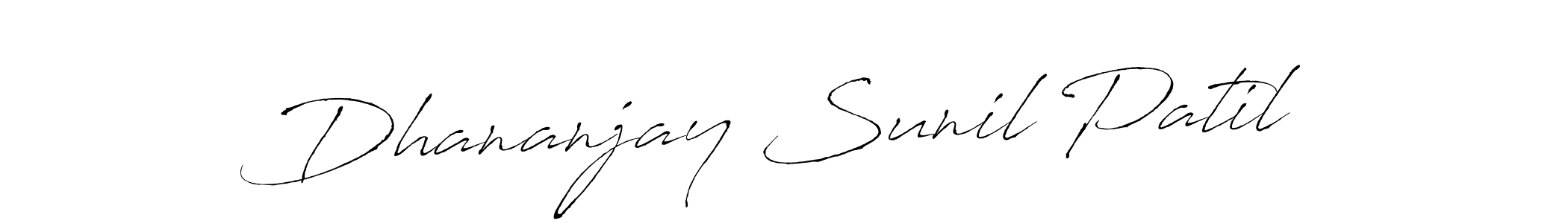 Use a signature maker to create a handwritten signature online. With this signature software, you can design (Antro_Vectra) your own signature for name Dhananjay Sunil Patil. Dhananjay Sunil Patil signature style 6 images and pictures png