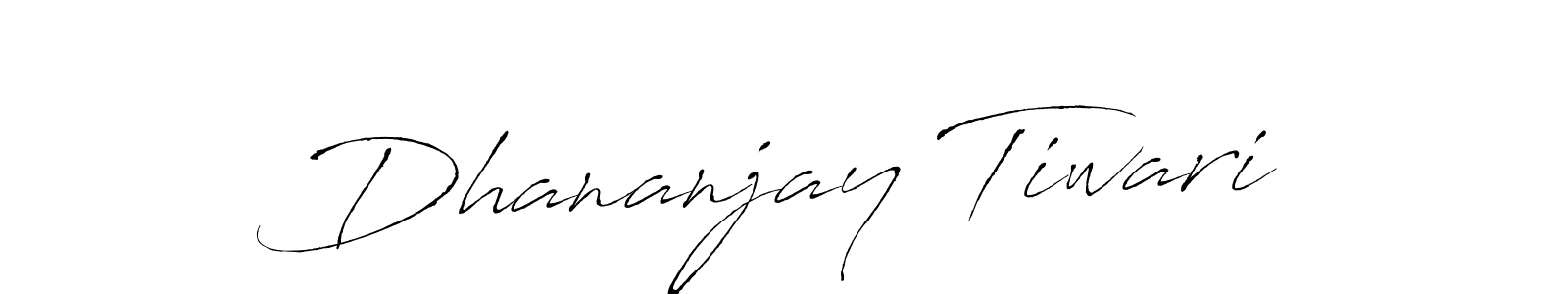 You should practise on your own different ways (Antro_Vectra) to write your name (Dhananjay Tiwari) in signature. don't let someone else do it for you. Dhananjay Tiwari signature style 6 images and pictures png