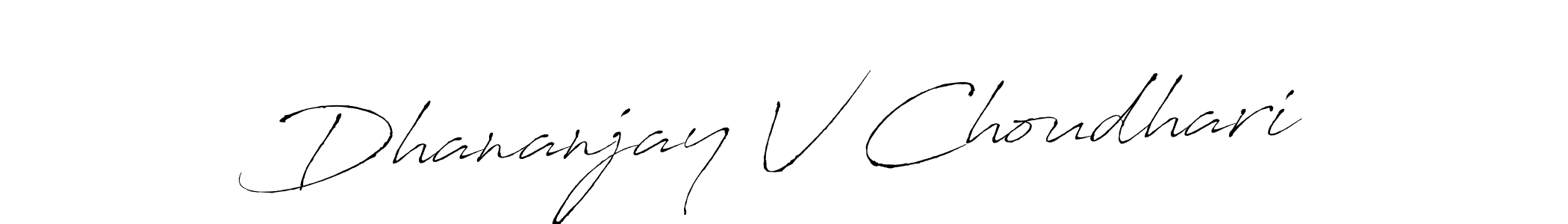 if you are searching for the best signature style for your name Dhananjay V Choudhari. so please give up your signature search. here we have designed multiple signature styles  using Antro_Vectra. Dhananjay V Choudhari signature style 6 images and pictures png