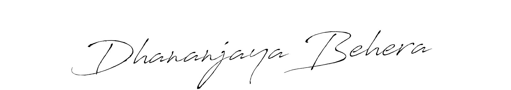 How to make Dhananjaya Behera signature? Antro_Vectra is a professional autograph style. Create handwritten signature for Dhananjaya Behera name. Dhananjaya Behera signature style 6 images and pictures png