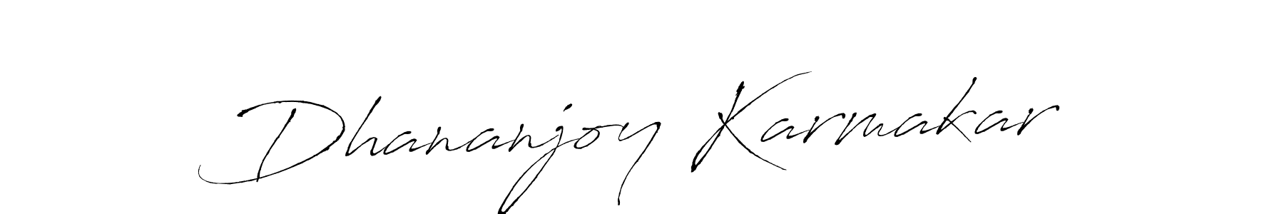 Antro_Vectra is a professional signature style that is perfect for those who want to add a touch of class to their signature. It is also a great choice for those who want to make their signature more unique. Get Dhananjoy Karmakar name to fancy signature for free. Dhananjoy Karmakar signature style 6 images and pictures png