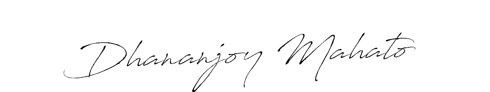 Make a beautiful signature design for name Dhananjoy Mahato. With this signature (Antro_Vectra) style, you can create a handwritten signature for free. Dhananjoy Mahato signature style 6 images and pictures png