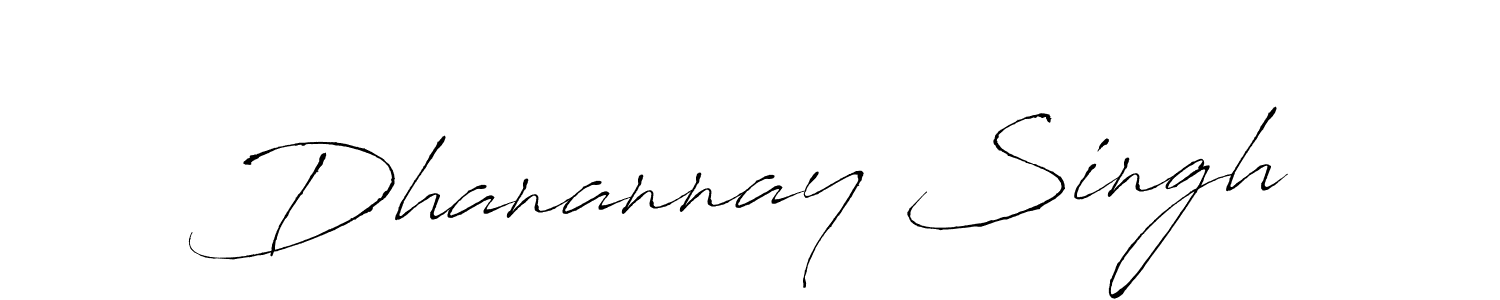 Create a beautiful signature design for name Dhanannay Singh. With this signature (Antro_Vectra) fonts, you can make a handwritten signature for free. Dhanannay Singh signature style 6 images and pictures png