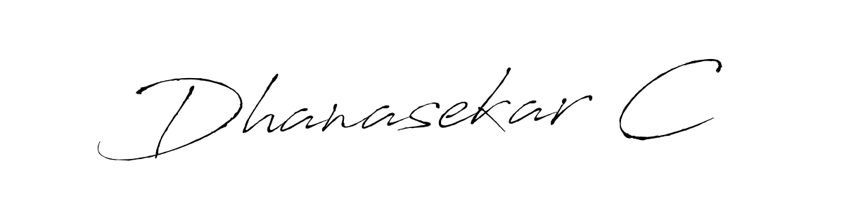 How to make Dhanasekar C signature? Antro_Vectra is a professional autograph style. Create handwritten signature for Dhanasekar C name. Dhanasekar C signature style 6 images and pictures png