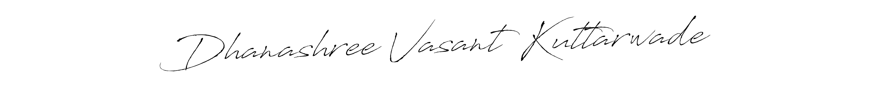 The best way (Antro_Vectra) to make a short signature is to pick only two or three words in your name. The name Dhanashree Vasant Kuttarwade include a total of six letters. For converting this name. Dhanashree Vasant Kuttarwade signature style 6 images and pictures png