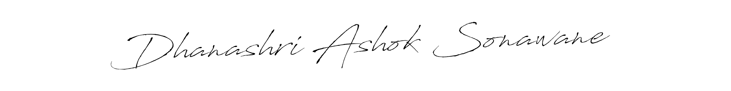 Design your own signature with our free online signature maker. With this signature software, you can create a handwritten (Antro_Vectra) signature for name Dhanashri Ashok Sonawane. Dhanashri Ashok Sonawane signature style 6 images and pictures png