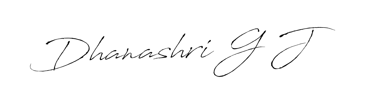 Create a beautiful signature design for name Dhanashri G J. With this signature (Antro_Vectra) fonts, you can make a handwritten signature for free. Dhanashri G J signature style 6 images and pictures png