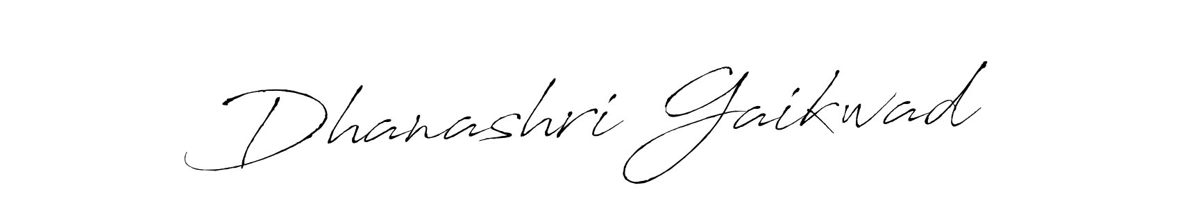 Design your own signature with our free online signature maker. With this signature software, you can create a handwritten (Antro_Vectra) signature for name Dhanashri Gaikwad. Dhanashri Gaikwad signature style 6 images and pictures png