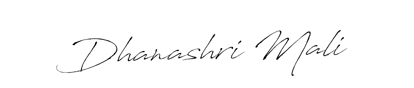 Make a beautiful signature design for name Dhanashri Mali. With this signature (Antro_Vectra) style, you can create a handwritten signature for free. Dhanashri Mali signature style 6 images and pictures png