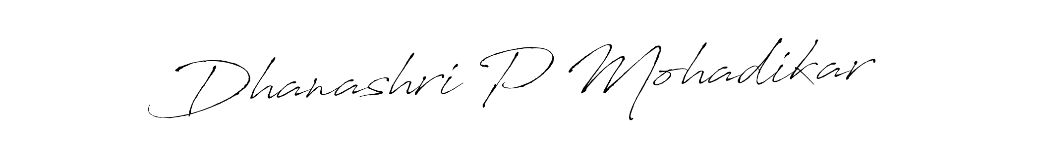 Use a signature maker to create a handwritten signature online. With this signature software, you can design (Antro_Vectra) your own signature for name Dhanashri P Mohadikar. Dhanashri P Mohadikar signature style 6 images and pictures png