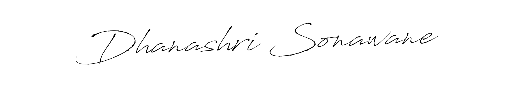 How to make Dhanashri Sonawane signature? Antro_Vectra is a professional autograph style. Create handwritten signature for Dhanashri Sonawane name. Dhanashri Sonawane signature style 6 images and pictures png