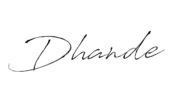 How to Draw Dhande signature style? Antro_Vectra is a latest design signature styles for name Dhande. Dhande signature style 6 images and pictures png