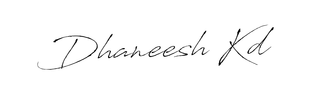 Dhaneesh Kd stylish signature style. Best Handwritten Sign (Antro_Vectra) for my name. Handwritten Signature Collection Ideas for my name Dhaneesh Kd. Dhaneesh Kd signature style 6 images and pictures png