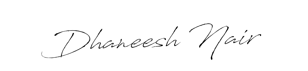 if you are searching for the best signature style for your name Dhaneesh Nair. so please give up your signature search. here we have designed multiple signature styles  using Antro_Vectra. Dhaneesh Nair signature style 6 images and pictures png