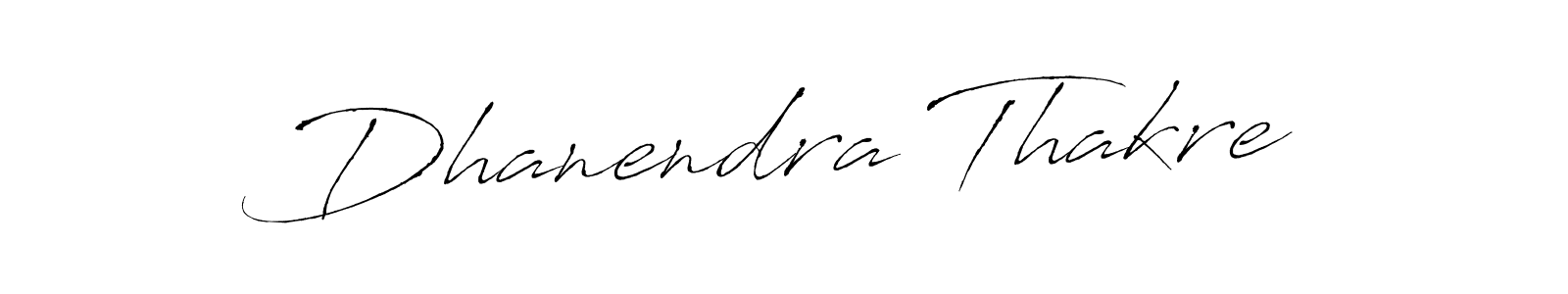 How to make Dhanendra Thakre name signature. Use Antro_Vectra style for creating short signs online. This is the latest handwritten sign. Dhanendra Thakre signature style 6 images and pictures png