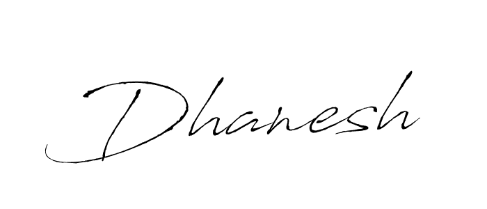 How to make Dhanesh signature? Antro_Vectra is a professional autograph style. Create handwritten signature for Dhanesh name. Dhanesh signature style 6 images and pictures png