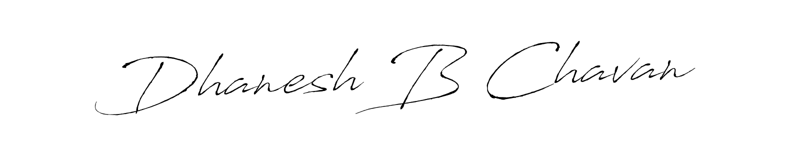 Design your own signature with our free online signature maker. With this signature software, you can create a handwritten (Antro_Vectra) signature for name Dhanesh B Chavan. Dhanesh B Chavan signature style 6 images and pictures png