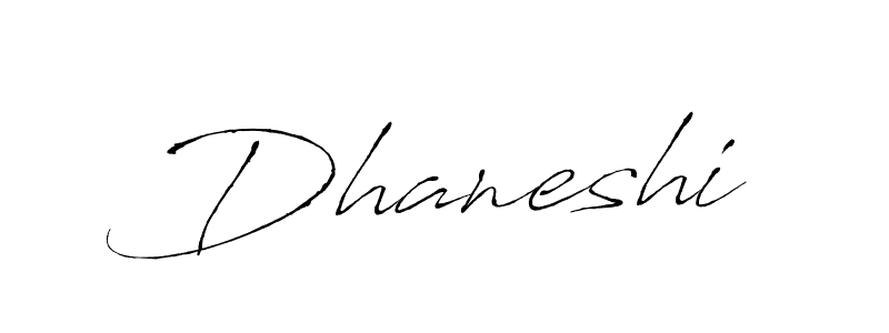 Antro_Vectra is a professional signature style that is perfect for those who want to add a touch of class to their signature. It is also a great choice for those who want to make their signature more unique. Get Dhaneshi name to fancy signature for free. Dhaneshi signature style 6 images and pictures png