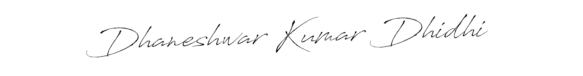 Dhaneshwar Kumar Dhidhi stylish signature style. Best Handwritten Sign (Antro_Vectra) for my name. Handwritten Signature Collection Ideas for my name Dhaneshwar Kumar Dhidhi. Dhaneshwar Kumar Dhidhi signature style 6 images and pictures png