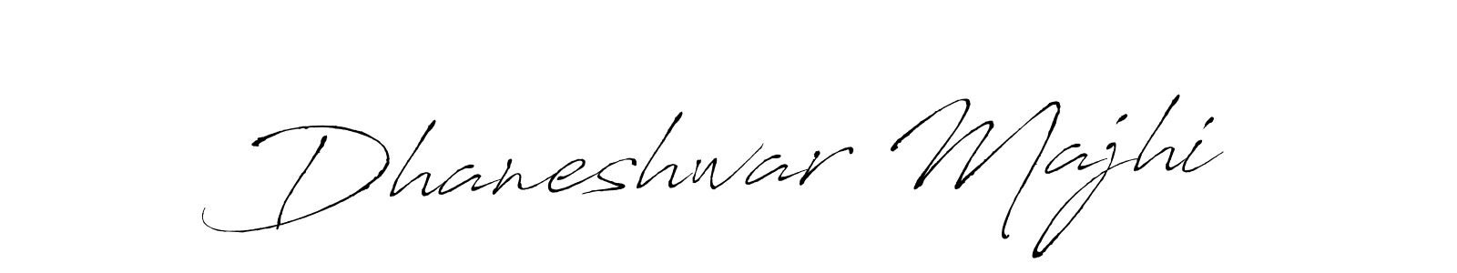 How to make Dhaneshwar Majhi signature? Antro_Vectra is a professional autograph style. Create handwritten signature for Dhaneshwar Majhi name. Dhaneshwar Majhi signature style 6 images and pictures png