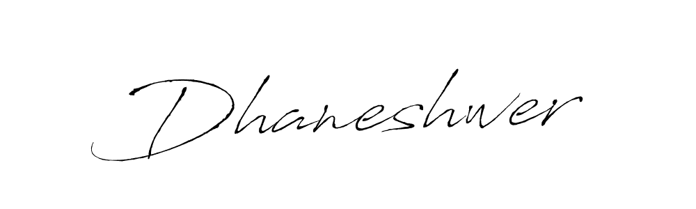 How to make Dhaneshwer signature? Antro_Vectra is a professional autograph style. Create handwritten signature for Dhaneshwer name. Dhaneshwer signature style 6 images and pictures png