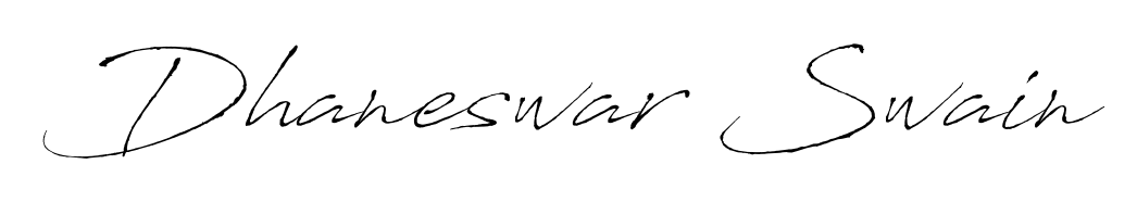 A timeless handwritten aesthetic for Dhaneswar Swain. The Antro_Vectra font gives your signature a handcrafted feel with natural curves. Dhaneswar Swain signature style 6 images and pictures png