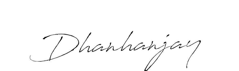 Use a signature maker to create a handwritten signature online. With this signature software, you can design (Antro_Vectra) your own signature for name Dhanhanjay. Dhanhanjay signature style 6 images and pictures png