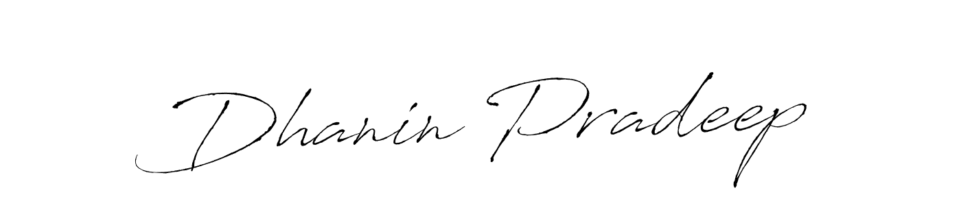 Also You can easily find your signature by using the search form. We will create Dhanin Pradeep name handwritten signature images for you free of cost using Antro_Vectra sign style. Dhanin Pradeep signature style 6 images and pictures png