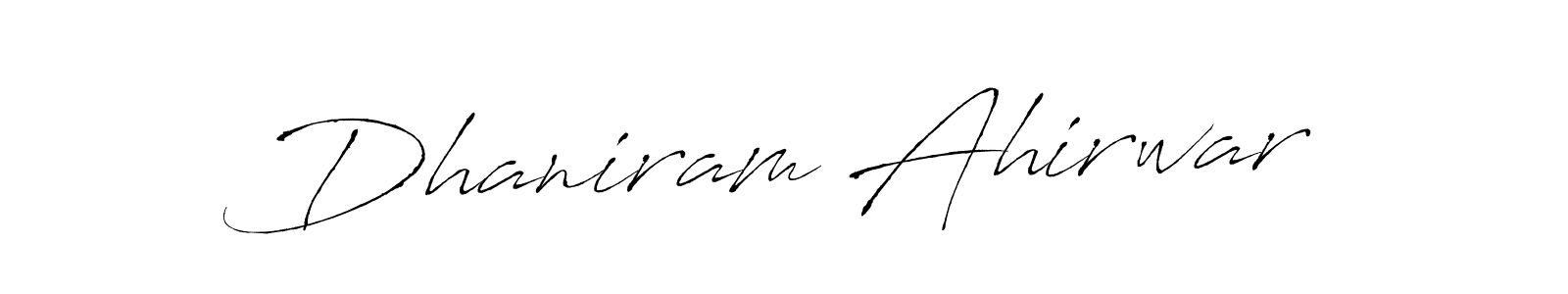 Dhaniram Ahirwar stylish signature style. Best Handwritten Sign (Antro_Vectra) for my name. Handwritten Signature Collection Ideas for my name Dhaniram Ahirwar. Dhaniram Ahirwar signature style 6 images and pictures png