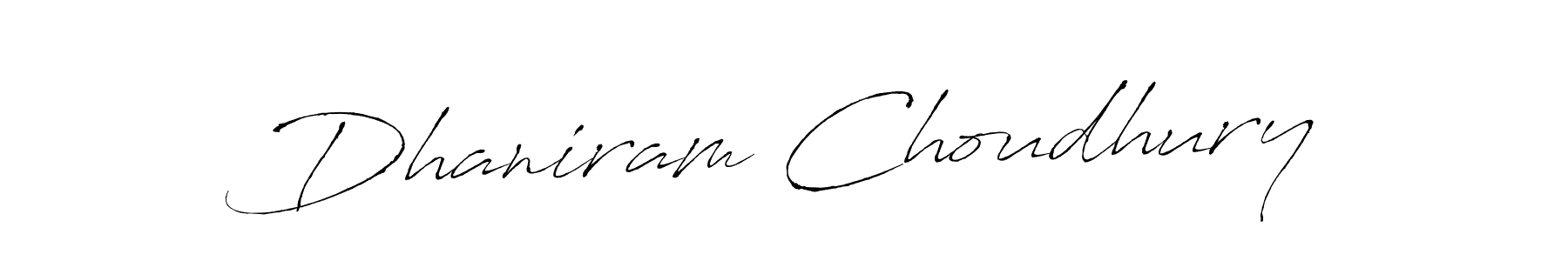 Make a short Dhaniram Choudhury signature style. Manage your documents anywhere anytime using Antro_Vectra. Create and add eSignatures, submit forms, share and send files easily. Dhaniram Choudhury signature style 6 images and pictures png